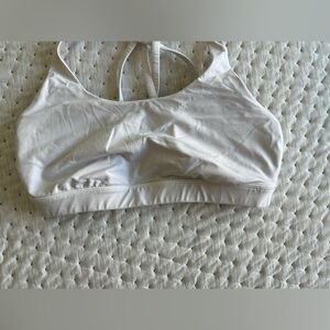 Lululemon White energy Sports Bra